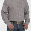 Men's Cinch Button Down Shirt #MTW1105353WHT -Men's Plaid Shirt Sales 7ce29afb202d097312a8dd756d578fae