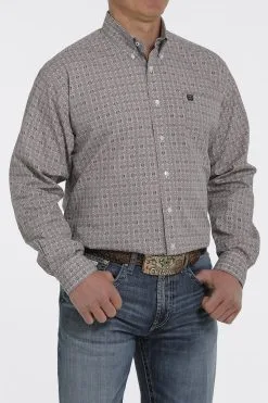 Men's Cinch Button Down Shirt #MTW1105353WHT