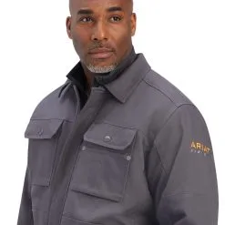 Men's Ariat Rebar DuraCanvas Sherpa-Lined Coat #10041505 -Men's Plaid Shirt Sales 7e1129957e811175fca8083bc13399cd