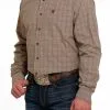 Men's Cinch Plaid Button Down Shirt #MTW1105491 -Men's Plaid Shirt Sales 7e739eb4ba3cd98d7f68a1060bd4f552