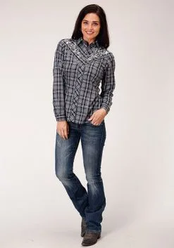 Roper Apparel Women's Roper Snap Front Shirt #01-050-0024-4023 -Men's Plaid Shirt Sales 7f055551686d8a59fcfcb9552e1a2c99