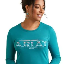 Women's Ariat Serape Logo T-Shirt #10042785 -Men's Plaid Shirt Sales 7f4d51ea74ceea701c4c6bb30304c01c