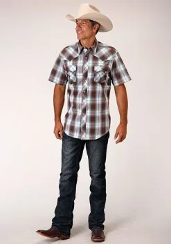 Roper Apparel Men's Roper Snap Front Shirt #03-002-0062-4030BR-C -Men's Plaid Shirt Sales 7f9f415bd44efbcc2fcdd8043443f951