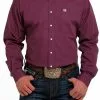 Men's Cinch Solid Purple Button Down Shirt #MTW1105484 -Men's Plaid Shirt Sales 82083af8eed74fda356dae0049693e99