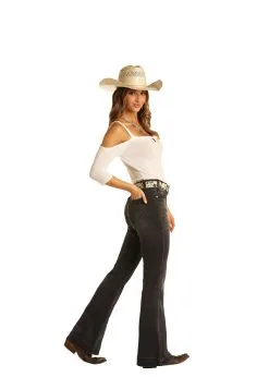 Rock & Roll Denim Women's Rock & Roll Cowgirl Trouser #W8H7507-C4