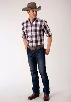 Roper Apparel Men's Roper Button Down Shirt #03-002-0378-4048 -Men's Plaid Shirt Sales 8785c46b417470147a43cc0d0d8d3d81