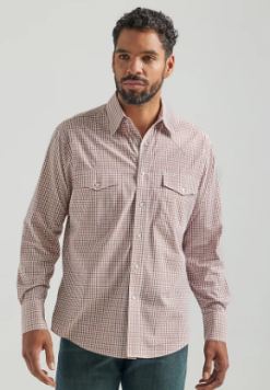 Men's Wrangler Wrinkle Resist Snap Front Shirt #112324687