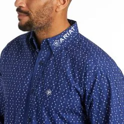 Men's Ariat Blue Team Wolf Button Down Long Sleeve #10038089-C 9 Men's Ariat Blue Team Wolf Button Down Long Sleeve #10038089-C -Men's Plaid Shirt Sales 893cd509b5507df81de330ab6c8a9161