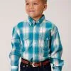 Roper Apparel Boy's Roper Button Down Shirt #03-030-0378-4046 -Men's Plaid Shirt Sales 8d0a1e92896458ee174201df97a5cb70