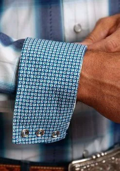 Roper Apparel Men's Stetson Snap Front Shirt #11-001-0478-5011BU -Men's Plaid Shirt Sales 8f9499dc536773c4f09efef2e8438a13