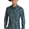 Men's Rock & Roll Cowboy Ripstop Snap Front Shirt #RRMSOSR09W -Men's Plaid Shirt Sales 93e7af8d648fab9f10c18dec14ba06ed