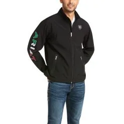 Men's Ariat Team Softshell Mexico Water Resistant Jacket #10031424