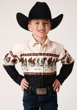 Roper Apparel Boy's Roper Snap Front Shirt #03-030-0421-1014