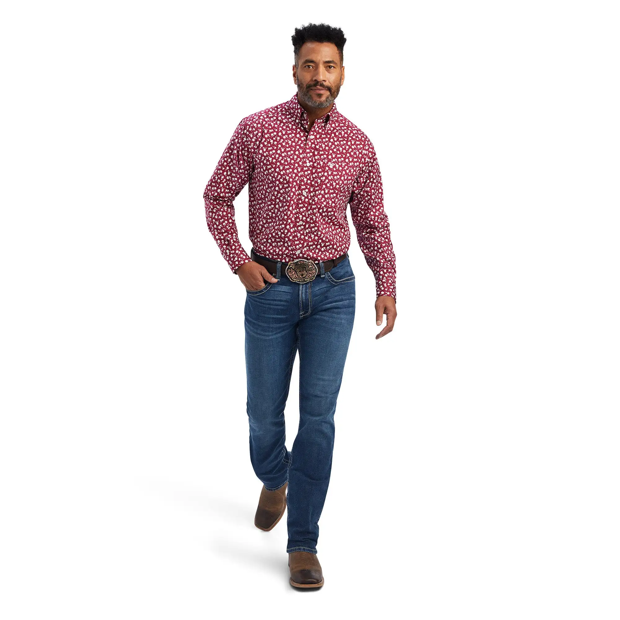 Men's Ariat Nino Stretch Classic Fit Button Down Shirt #10041559 5 Men's Ariat Nino Stretch Classic Fit Button Down Shirt #10041559 - Image 3