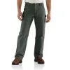 Men's Carhartt Dungaree Flannel Lined Work Pant #B111MOS -Men's Plaid Shirt Sales B111MOS