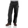 Men's Carhartt Double Front Work Dunagree Pant #B136BLK -Men's Plaid Shirt Sales B136BLK