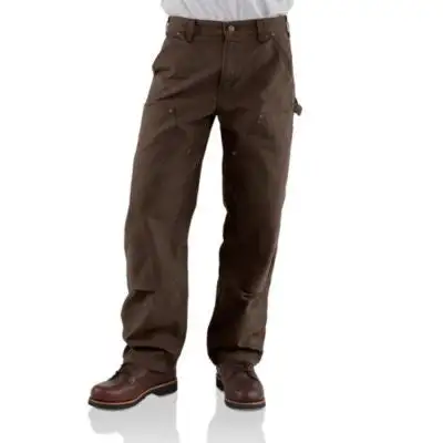 Men's Carhartt Double Front Work Dungaree Pant #B136DKB 3 Men's Carhartt Double Front Work Dungaree Pant #B136DKB