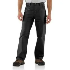 Men's Carhartt Canvas Work Dungaree Pant #B151BLK