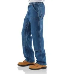 Men's Carhartt Original-Fit Washed Logger Double-Front Work Pant #B73DST -Men's Plaid Shirt Sales B73DST AVL