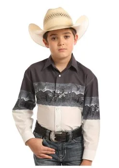 Panhandle Western Wear Boy's Panhandle Snap Front Shirt #C0S6547-C