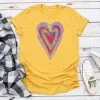 REBEL & ROSE Women's Rebel Rose Colorful Heart T-Shirt -Men's Plaid Shirt Sales ColorfulHeart grande ccf96c4a 767a 4350 9ba5 d6d93ab14f51