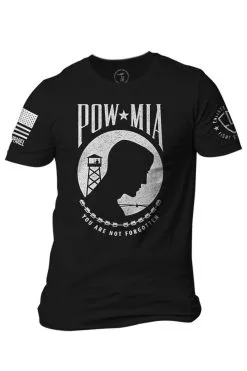 Nine Line Apparel Men's Nine Line POW/MIA T-Shirt #E9POWMIA-TUSA-BLACK-C