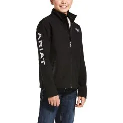 Kids' Ariat New Team Softshell Jacket #10028657 7 Kids' Ariat New Team Softshell Jacket #10028657 -Men's Plaid Shirt Sales F19 YTH ENGL Gaglione 10028657 front