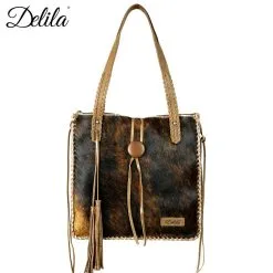 Montana West Women's Delila Hair-On Hide Tote #LEA-6026CF