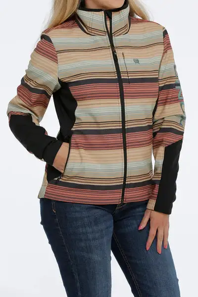 Women's Cinch Striped Softshell Jacket #MAJ9841001 3 Women's Cinch Striped Softshell Jacket #MAJ9841001