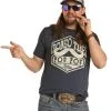 Panhandle Western Wear Men's Leroy Gibbons By Rock & Roll Cowboy T-Shirt #P9-3019 -Men's Plaid Shirt Sales P9 3019