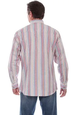Panhandle Western Wear Men's Scully Snap Front Shirt #PS-253RWB -Men's Plaid Shirt Sales PS 253 RWB bk preview
