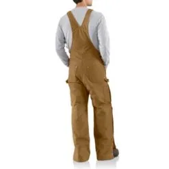 Men's Carhartt Zip-To-Thigh Quilt Lined Bib Overall #R41BRN-C 9 Men's Carhartt Zip-To-Thigh Quilt Lined Bib Overall #R41BRN-C -Men's Plaid Shirt Sales R41BRN AVB