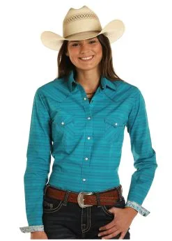 Panhandle Western Wear Women's Rough Stock Snap Front Shirt #R4S8453