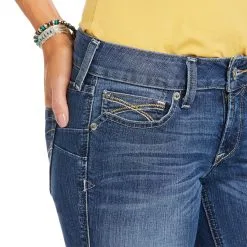 Women's Ariat R.E.A.L. Mid-Rise Samara Boot Cut Jean #10036086 -Men's Plaid Shirt Sales S21 WMS WEST 10036086 detail03