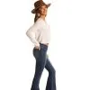 Panhandle Western Wear Women's Rock & Roll Cowgirl Bargain Bell Jean #W1P6100 -Men's Plaid Shirt Sales W1P6100 A