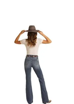 Panhandle Western Wear Women's Rock & Roll Cowgirl Trouser Jean #W8H8185 -Men's Plaid Shirt Sales W8H8185 B