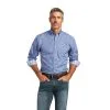 Men's Ariat Wrinkle Free Ezrah Fitted Button Down Shirt #10040723
