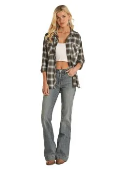 PANHANDLE Women's Rock & Roll Cowgirl Snap Front Shirt #B4S2015-C