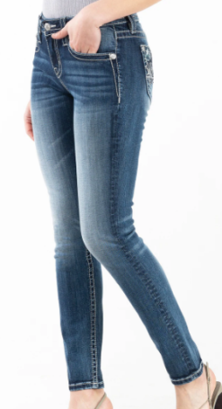 Women's Miss Me Romance Florals Skinny Jean #M3836S -Men's Plaid Shirt Sales a3874d5bf663acd7e0b6c6911f56e145