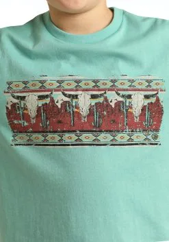 PANHANDLE Boy's Rock & Roll Cowboy Dale Brisby T-Shirt #RRBT21RZME -Men's Plaid Shirt Sales a60b371a7fe59ef23bce7d17cc200b04