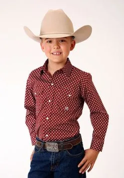 Roper Apparel Boy's Roper Snap Front Shirt #03-030-0225-4016WI