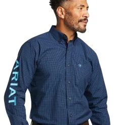 Men's Ariat Pro Series Team Sully Fitted Button Down Shirt #10039693