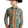 ROCK & ROLL COWBOY Boy's Rock & Roll Snap Front Shirt #RRBSOSR095 -Men's Plaid Shirt Sales a7f41351d9970c014fad5f88ec947911