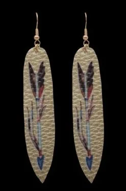 M&F Western Products Women's Silver Strike Earrings #DE0598IV