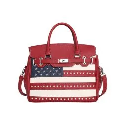 Women's Montana West American Pride Crossbody Satchel #US20-813RD