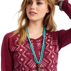 Women's Ariat REAL Printed Henley #10042299 -Men's Plaid Shirt Sales a9650f0e7c984554f11ca06dc272de72