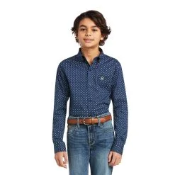 Boy's Ariat Dante Stretch Classic Fit Button Down Shirt #10039520