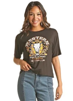 Women's Rock & Roll Cowgirl T-Shirt #RRWT21RZND