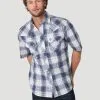 Men’s Wrangler Retro Snap Front Shirt #112324674X -Men's Plaid Shirt Sales ad1322c1214b31250d42aed1dc934c5e