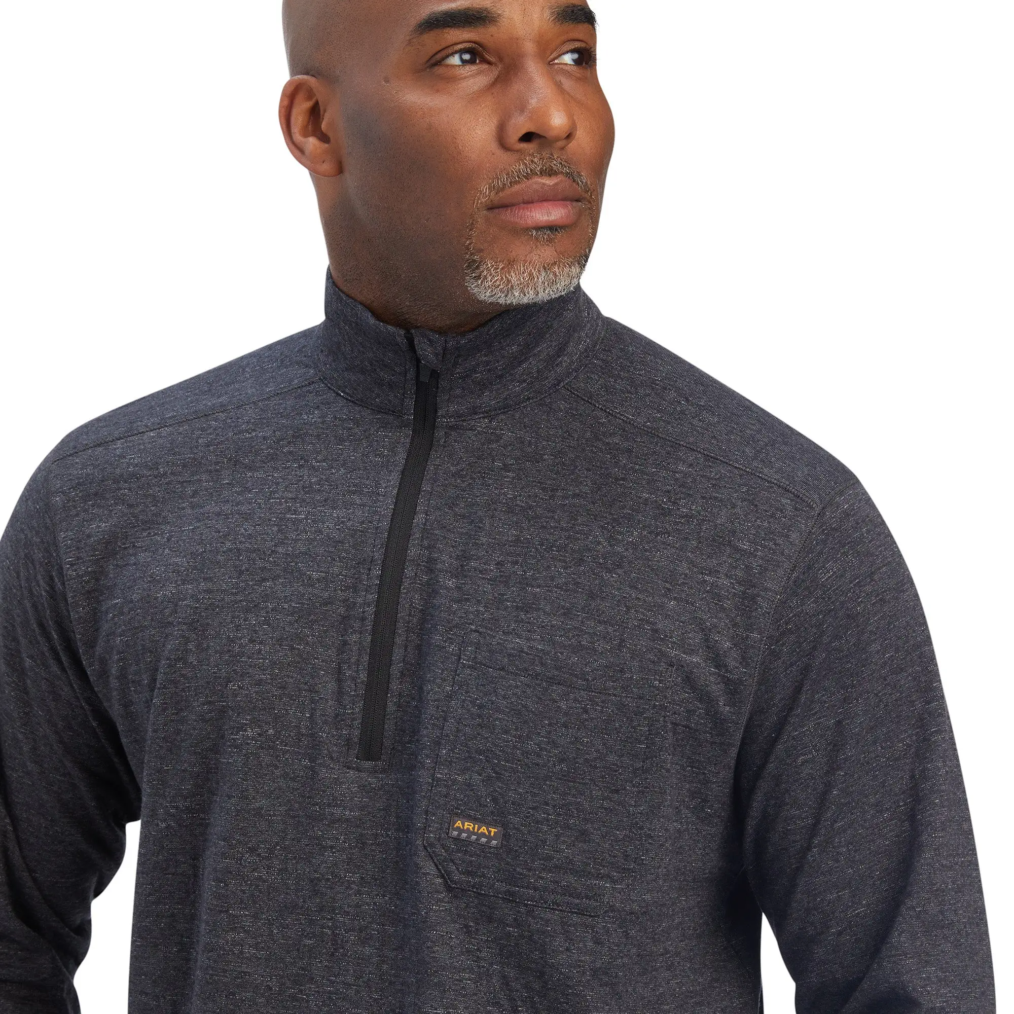 Men's Ariat Rebar Foundation 1/4 Zip Shirt #10041415 5 Men's Ariat Rebar Foundation 1/4 Zip Shirt #10041415 - Image 3
